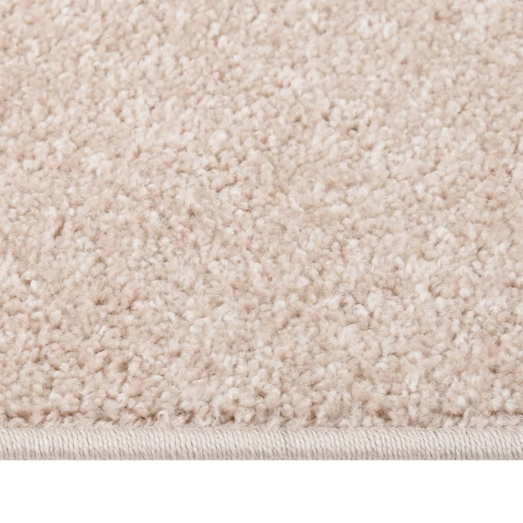 Tappeto a Pelo Corto 140x200 cm Beige Scuro - homemem39