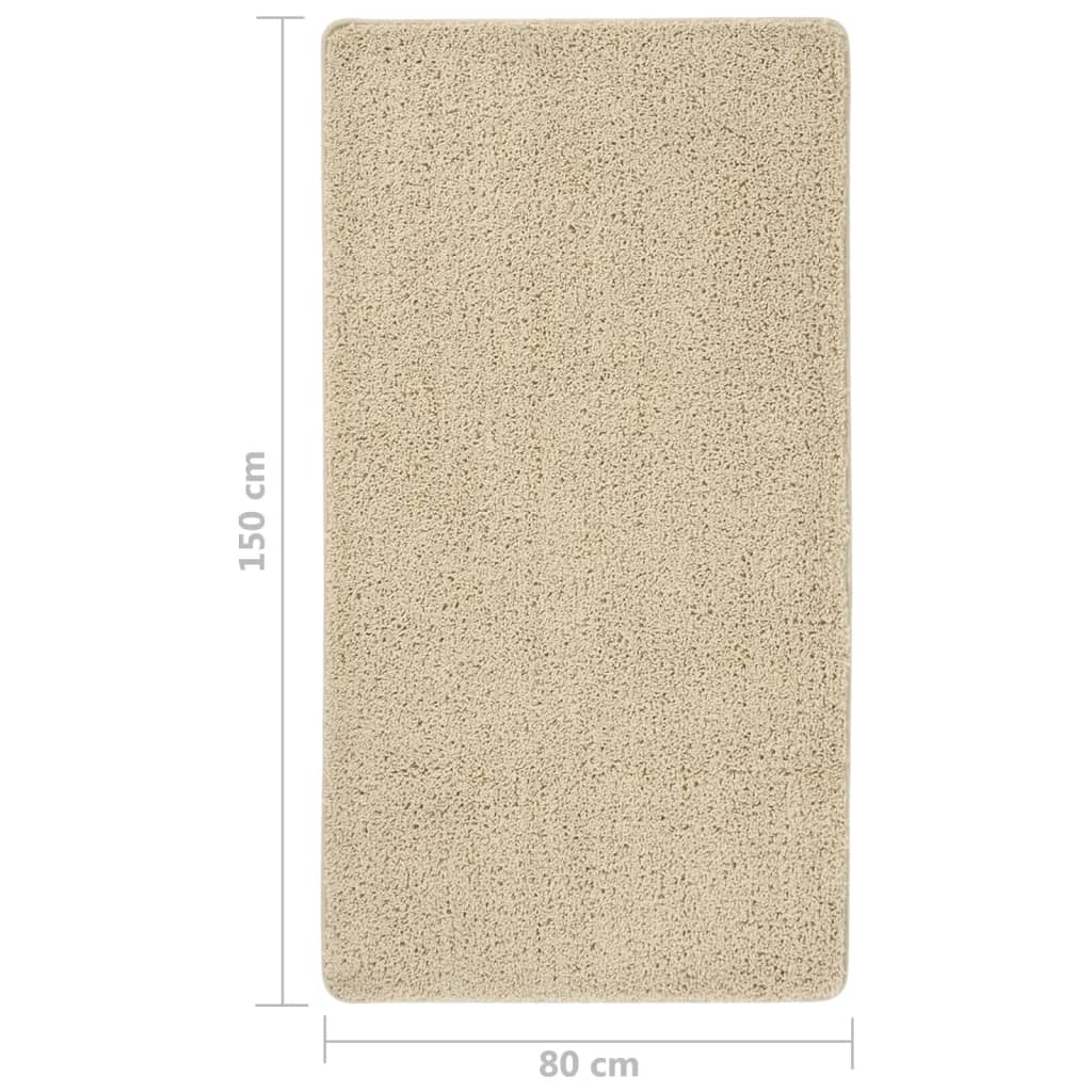 Tappeto Shaggy Crema 80x150 cm Antiscivolo | homemem39