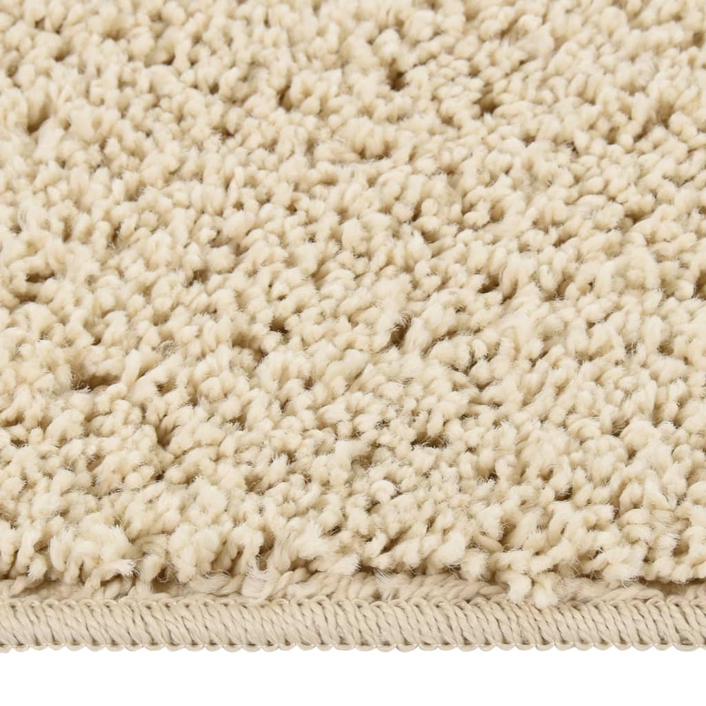 Tappeto Shaggy Crema 120x170 cm Antiscivolo
