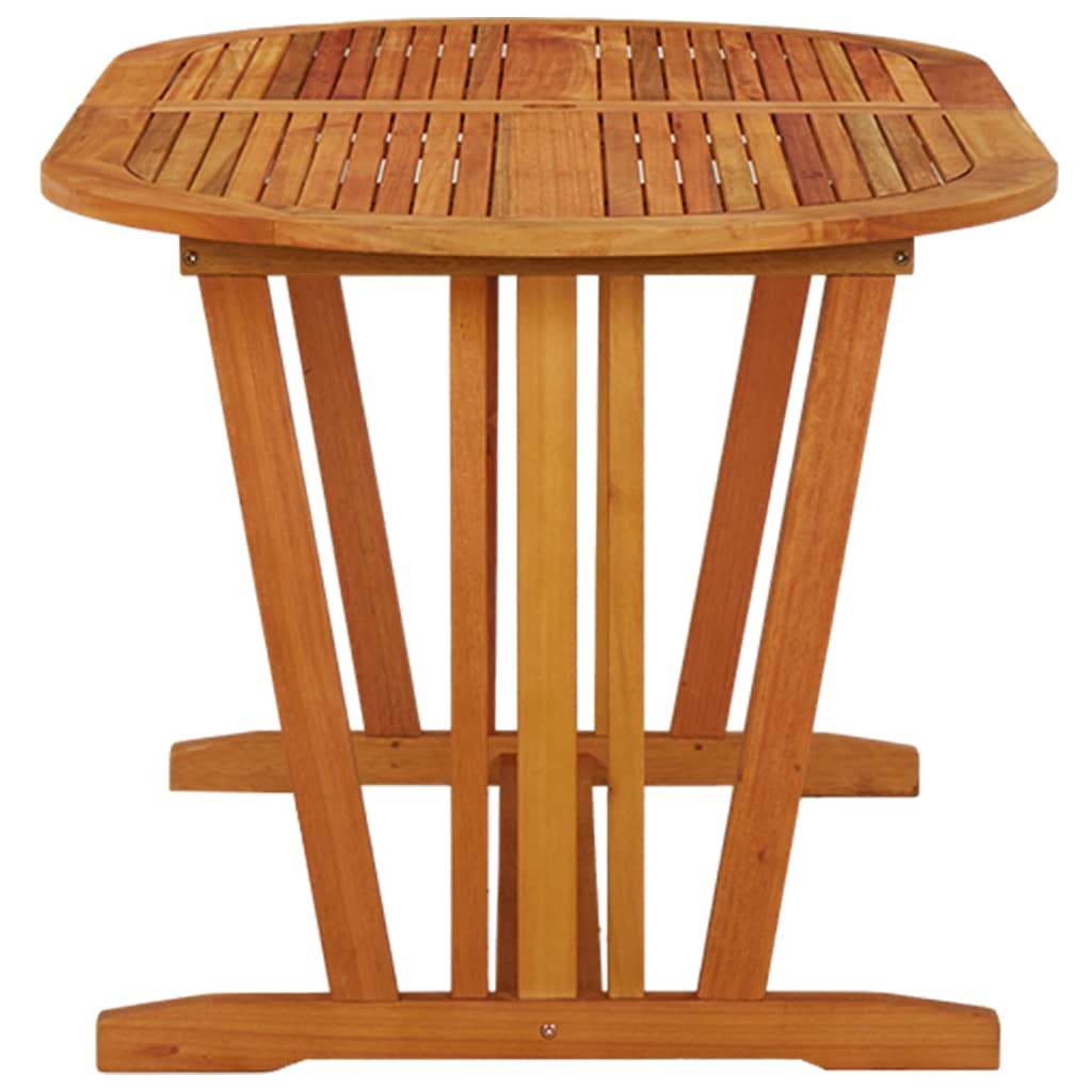Tavolo da Giardino 160x85x75 cm in Legno Massello di Eucalipto - homemem39