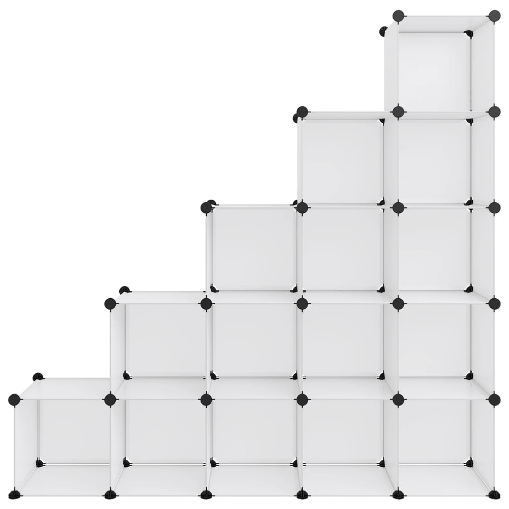 Organizzatore Portaoggetti con 15 Cubi Trasparenti in PP - homemem39