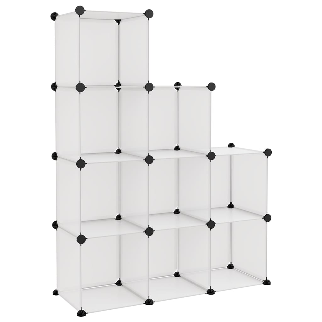 Organizzatore Portaoggetti con 9 Cubi Trasparenti in PP - homemem39