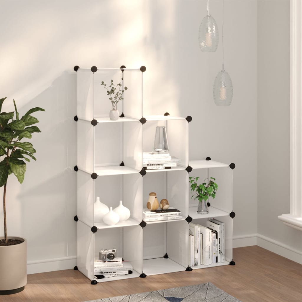 Organizzatore Portaoggetti con 9 Cubi Trasparenti in PP - homemem39