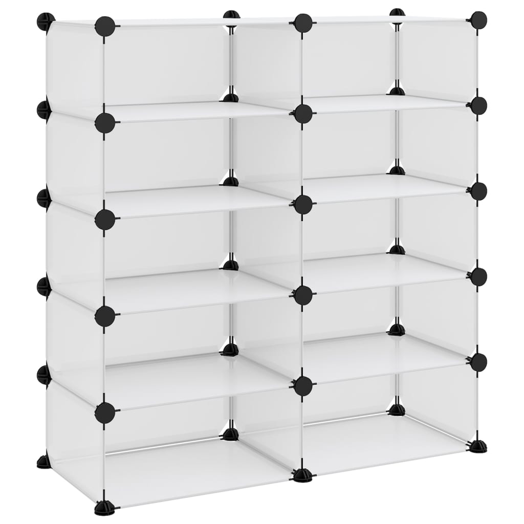 Scarpiera Trasparente 84x32x88,5 cm in PP - homemem39