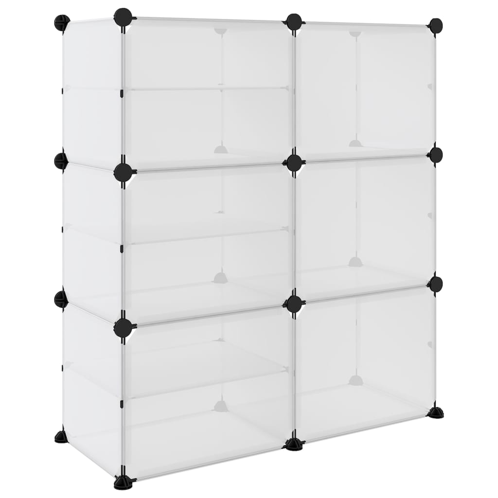 Scarpiera Trasparente 84x31,5x93 cm in PP - homemem39