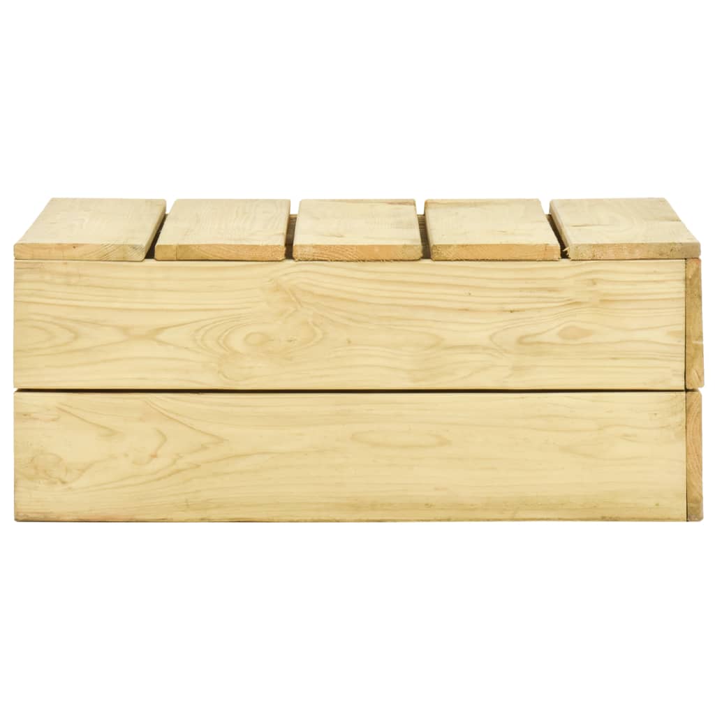 Set Salotto da Giardino 3 pz Legno Massello di Pino Impregnato - homemem39