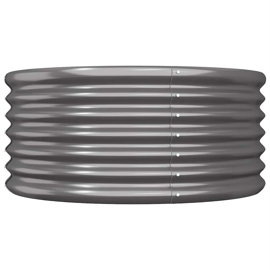 Vaso Giardino Acciaio Zincato 80x80x36cm Antracite | homemem39