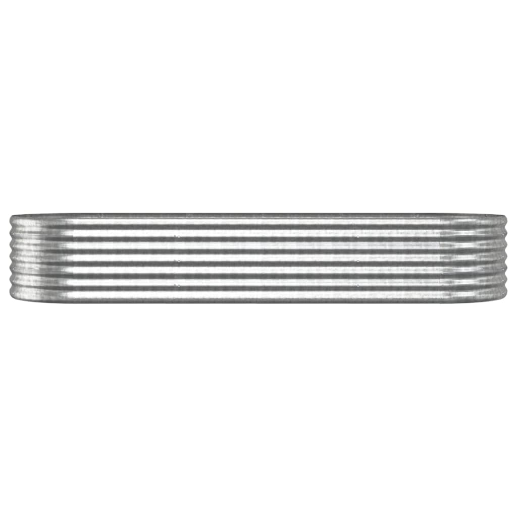 Letto Giardino Acciaio Zincato 224x80x36cm Argento - homemem39