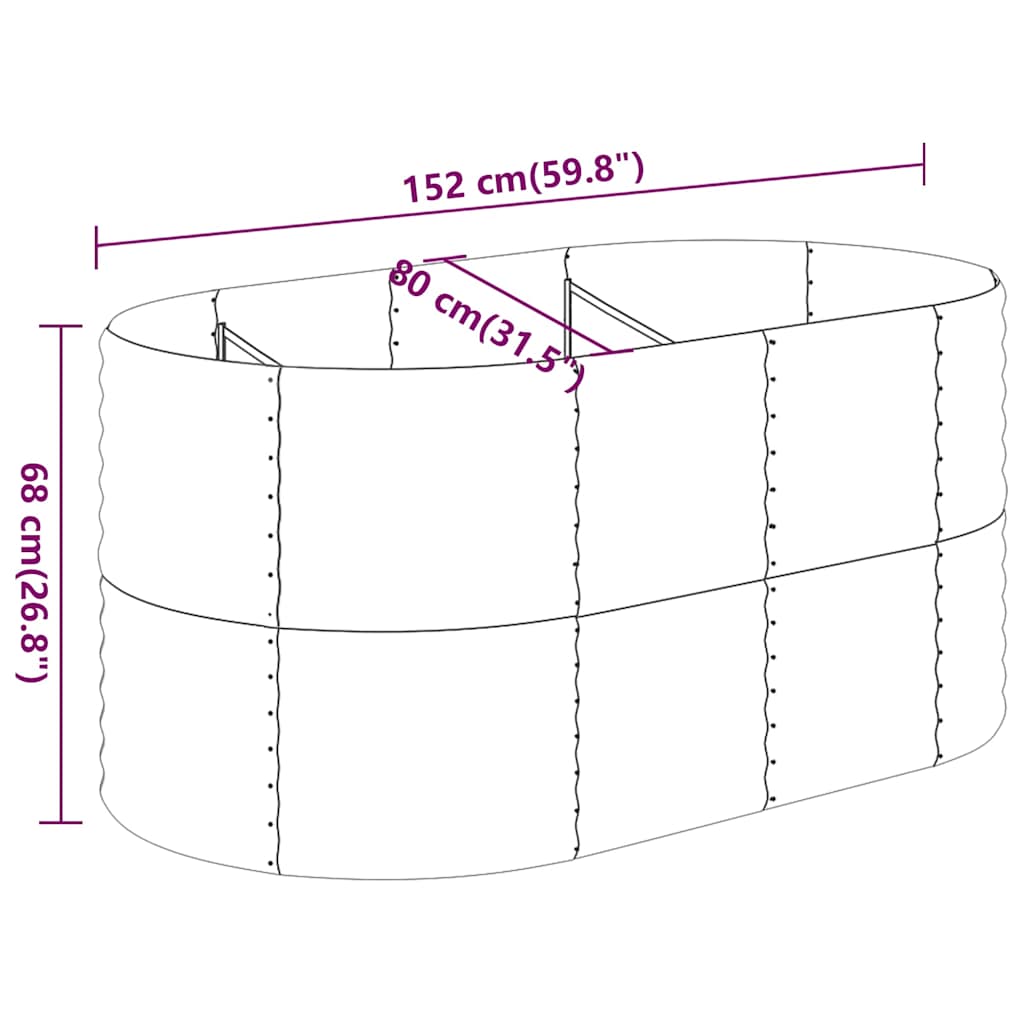 Letto Giardino Acciaio Zincato 152x80x68cm Argento | homemem39