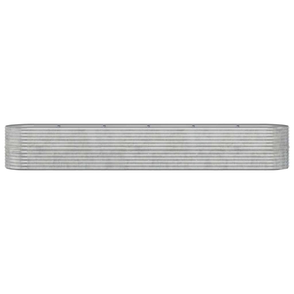 Letto Giardino Acciaio Zincato 440x80x68cm Argento - homemem39