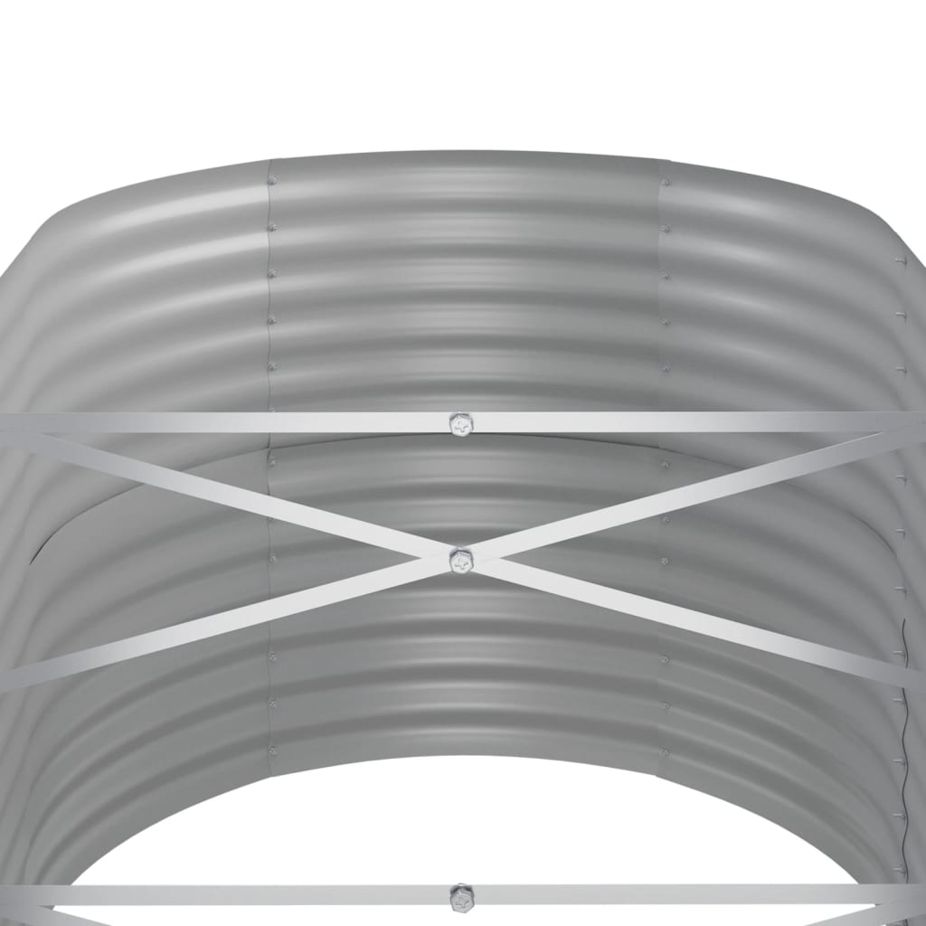 Letto Giardino Acciaio Zincato 440x80x68cm Argento - homemem39
