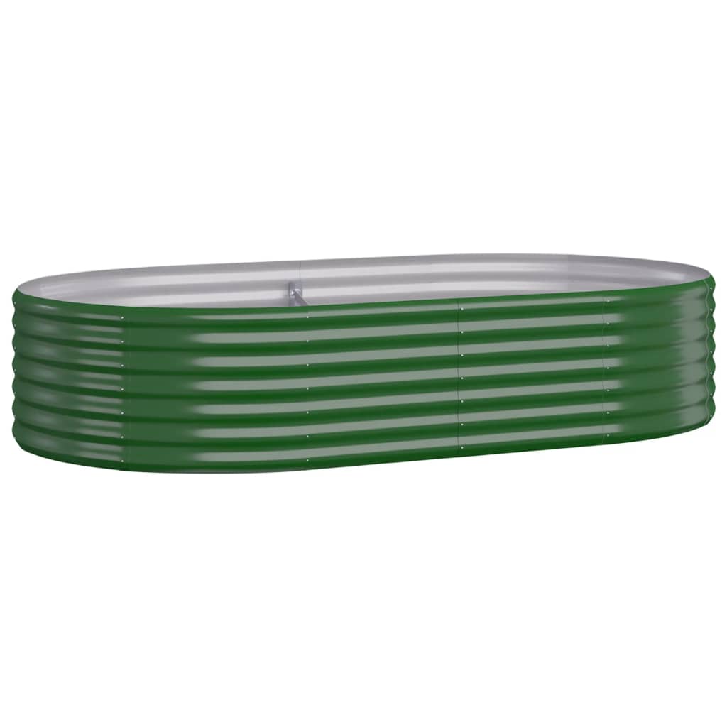 Letto Giardino Acciaio Verniciato a Polvere 175x100x36 cm Verde - homemem39