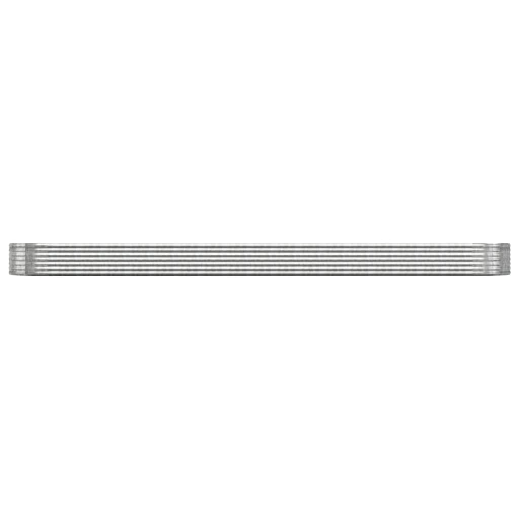 Letto Giardino Acciaio Zincato 544x100x36cm Argento - homemem39