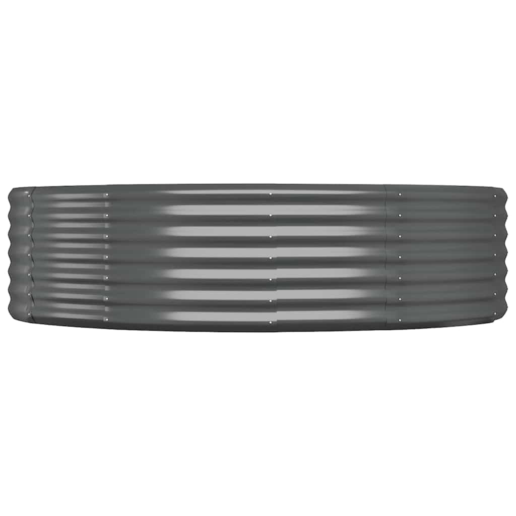 Letto da Giardino in Acciaio Zincato 140x140x36 cm Antracite | homemem39
