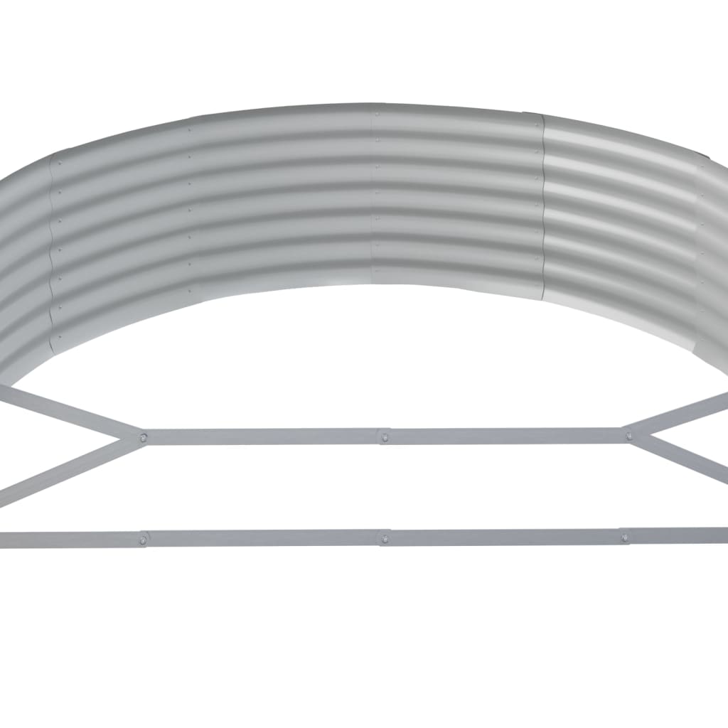 Letto da Giardino in Acciaio a Polvere 214x140x36 cm Antracite - homemem39