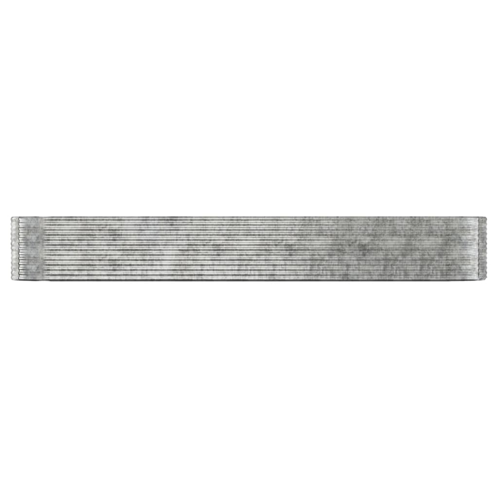 Letto Giardino Acciaio Verniciato Polvere 507x100x68cm Argento - homemem39