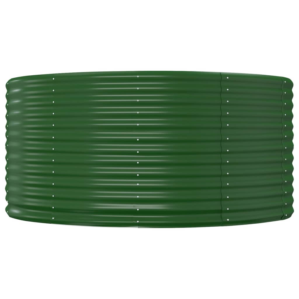 Letto Rialzato da Giardino Verde 140x140x68 cm Acciaio Zincato | homemem39