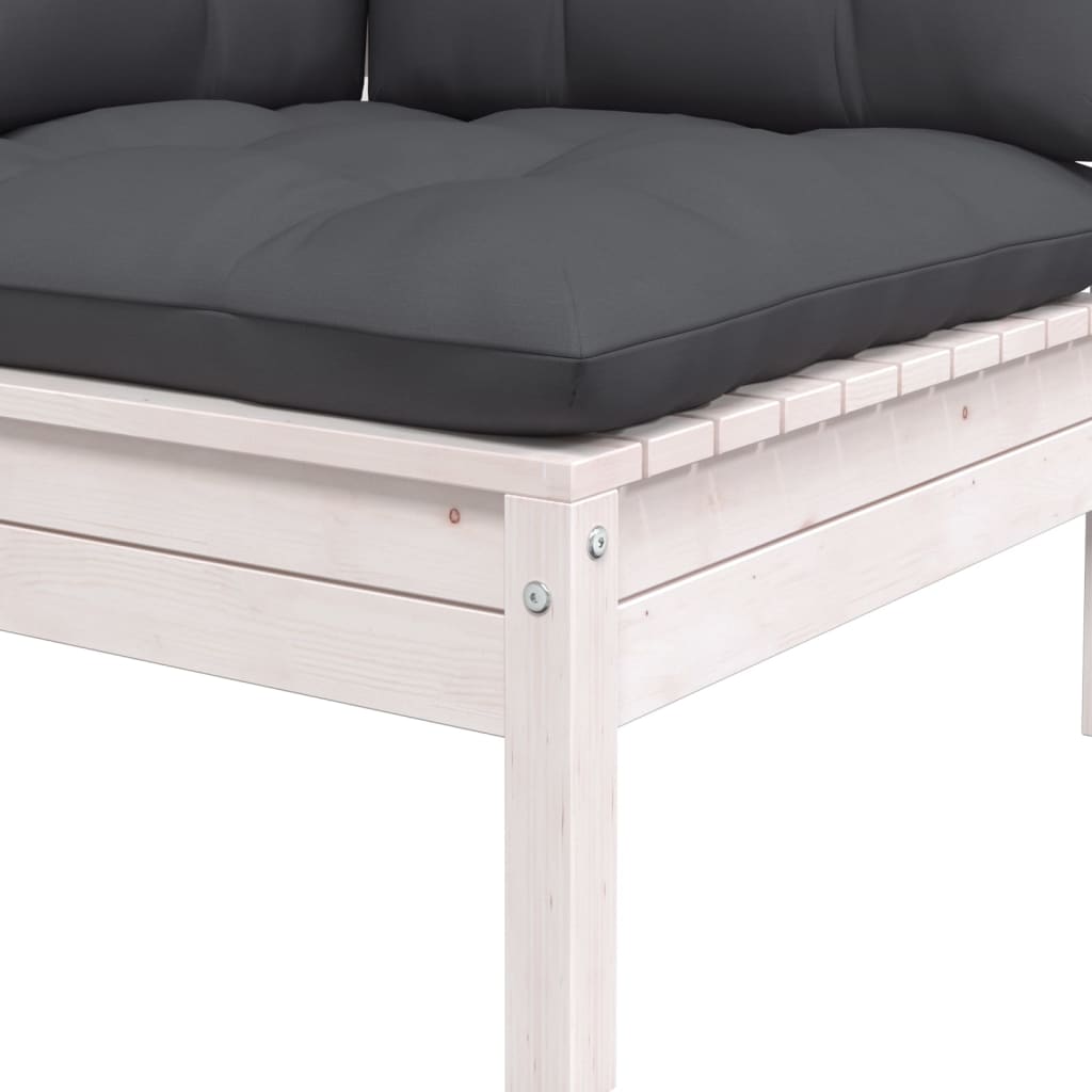 Set Salotto da Giardino 6 pz con Cuscini Legno Massello di Pino | homemem39
