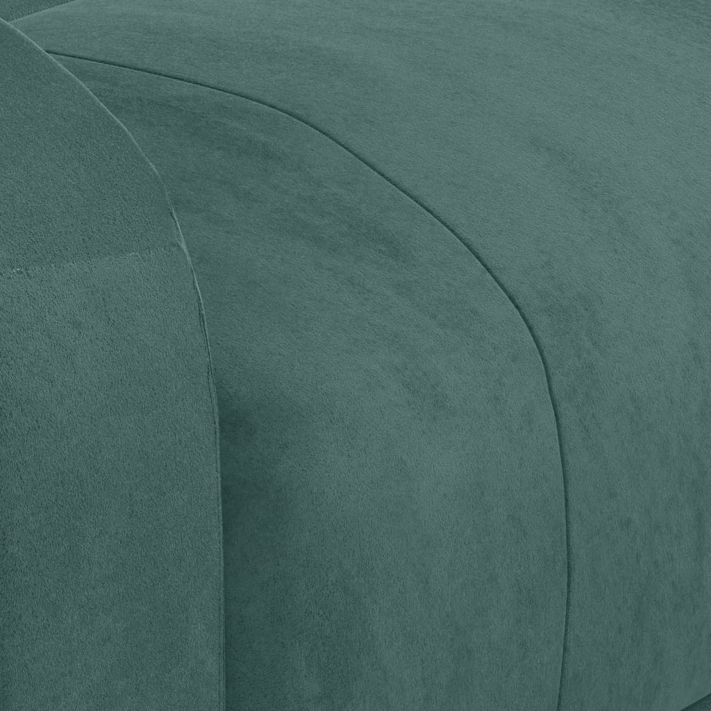 Poltrona Reclinabile Verde Scuro in Velluto