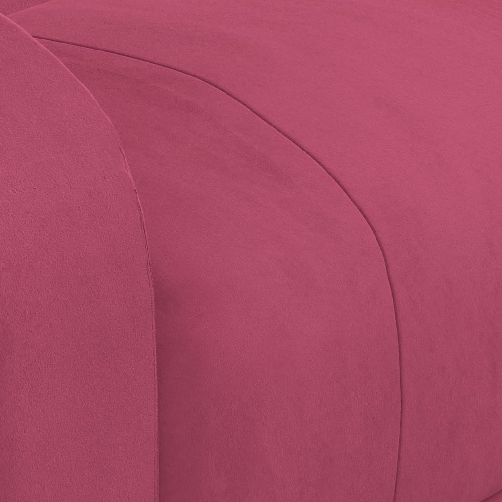 Poltrona Reclinabile Rosso Vino in Velluto