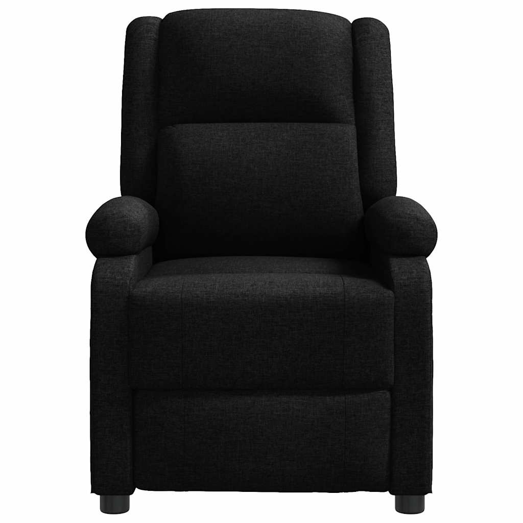 Poltrona Reclinabile in Tessuto Nero - homemem39