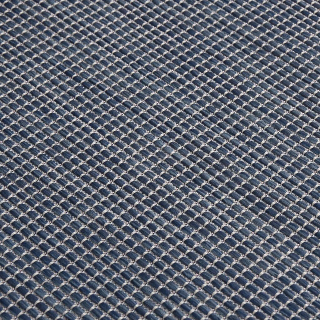 Tappeto da Esterni a Tessitura Piatta 200x280 cm Blu - homemem39