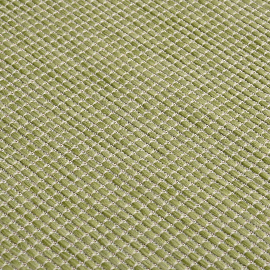 Tappeto da Esterni a Tessitura Piatta 80x250 cm Verde