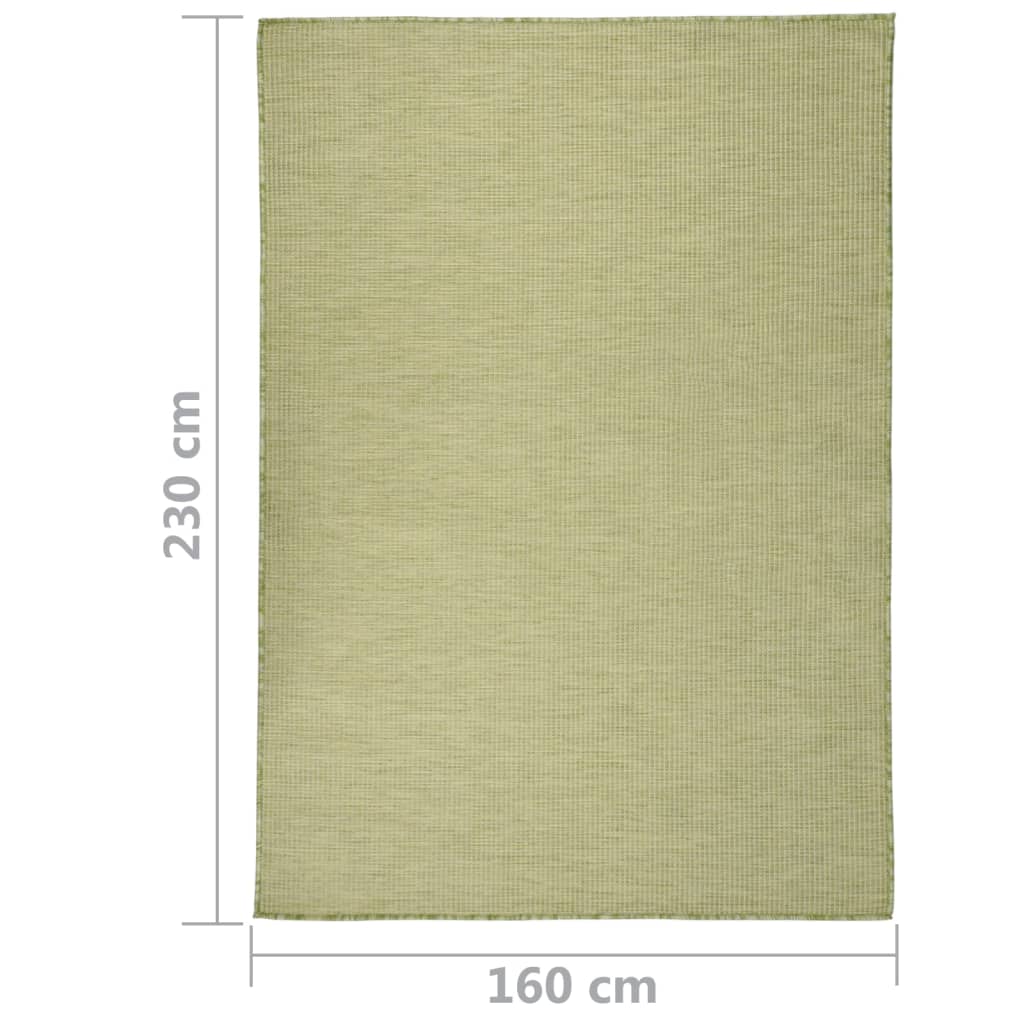 Tappeto da Esterni a Tessitura Piatta 160x230 cm Verde | homemem39