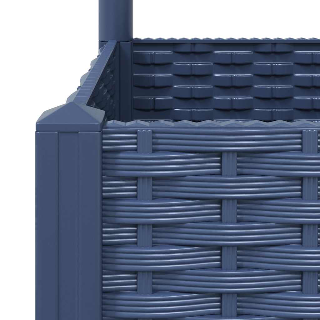 Fioriera da Giardino con Graticcio Grigio Blu 80x40x136 cm PP - homemem39