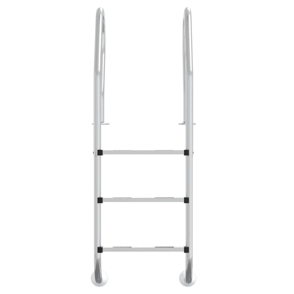 Scala per Piscina 54x38x158 cm Acciaio Inox 304