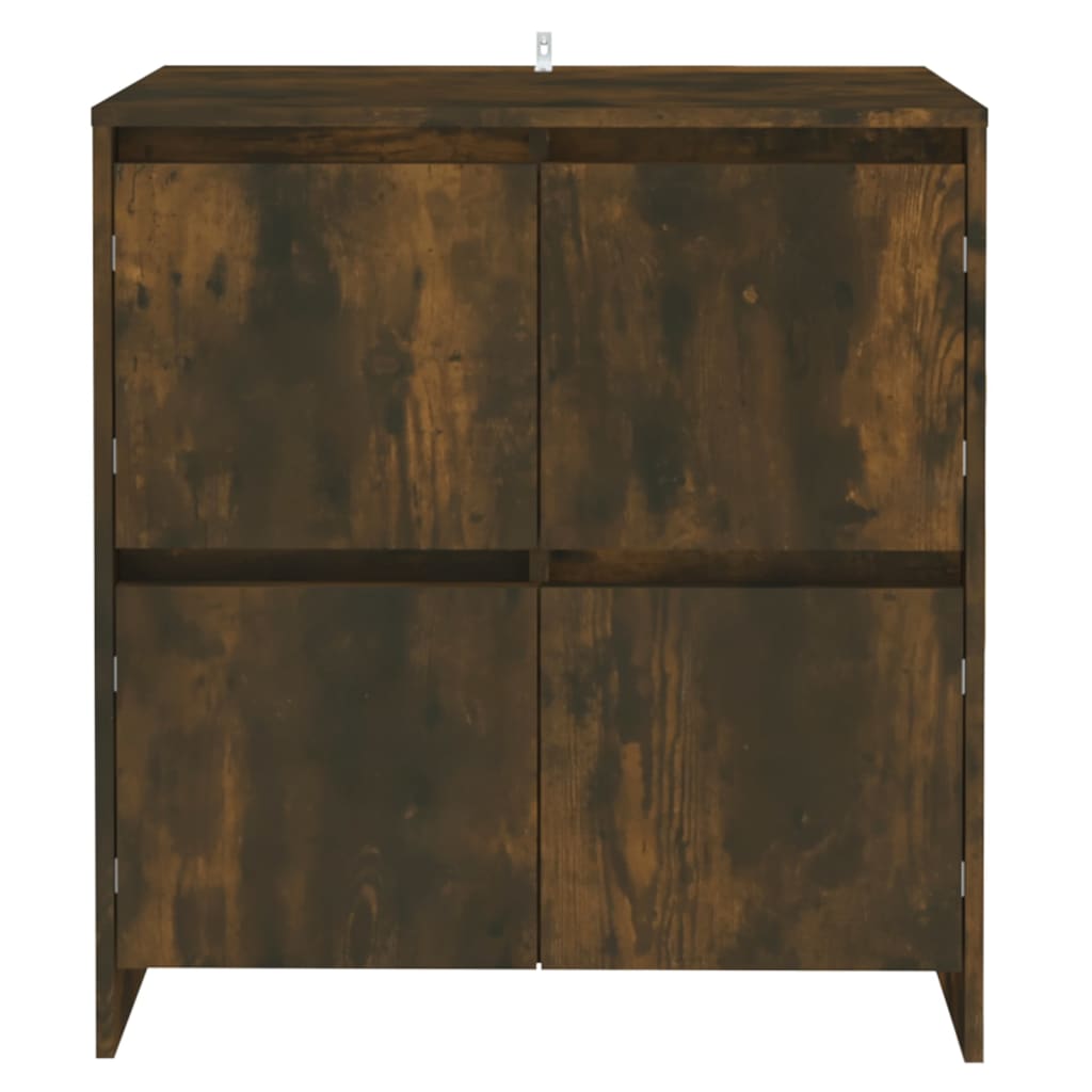 Credenze 2 pz Rovere Fumo 70x41x75 cm in Legno Multistrato - homemem39