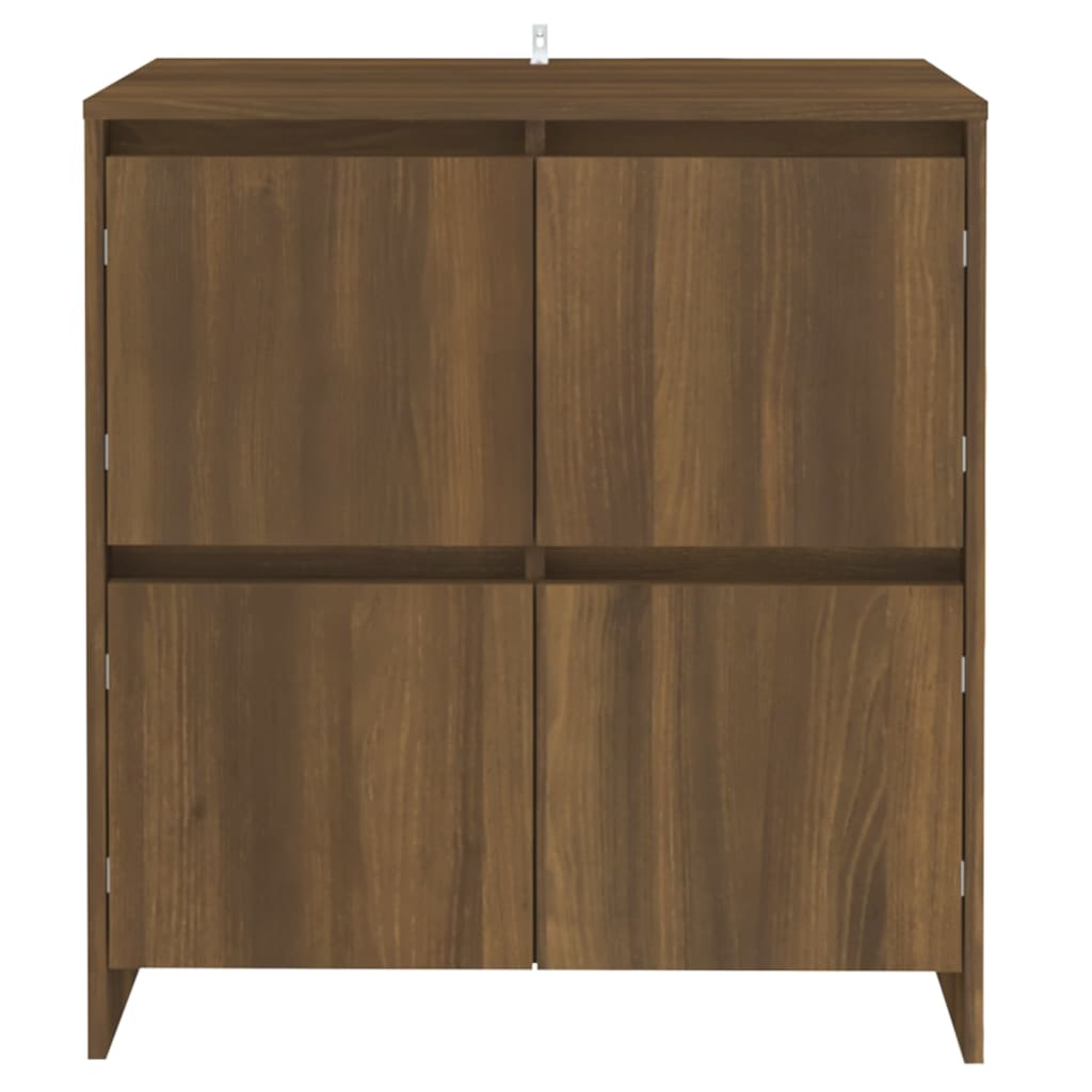 Credenze 2 pz Rovere Marrone 70x41x75 cm in Legno Multistrato - homemem39