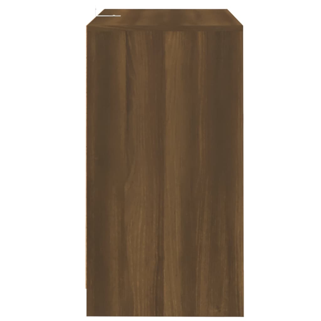 Credenze 2 pz Rovere Marrone 70x41x75 cm in Legno Multistrato - homemem39