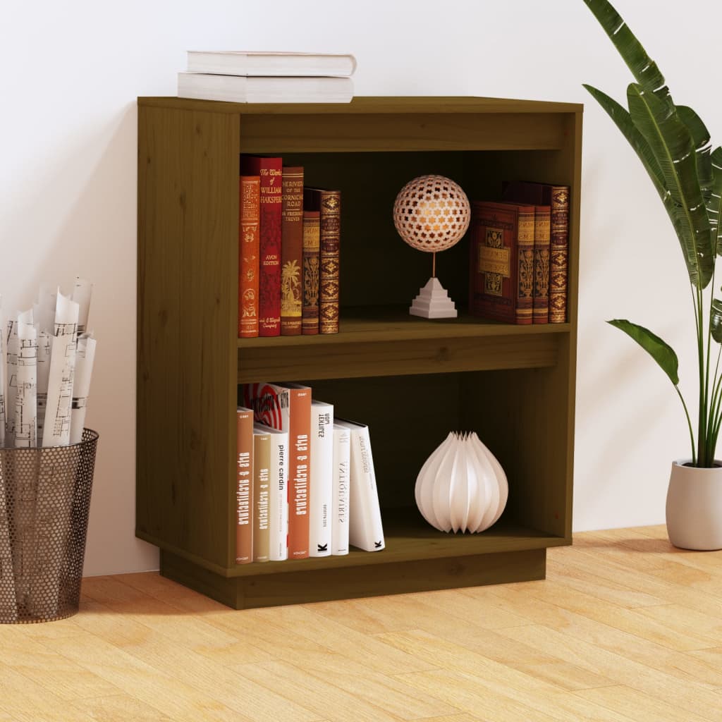 Mobile Consolle Ambrato 60x34x75 cm in Legno Massello di Pino - homemem39