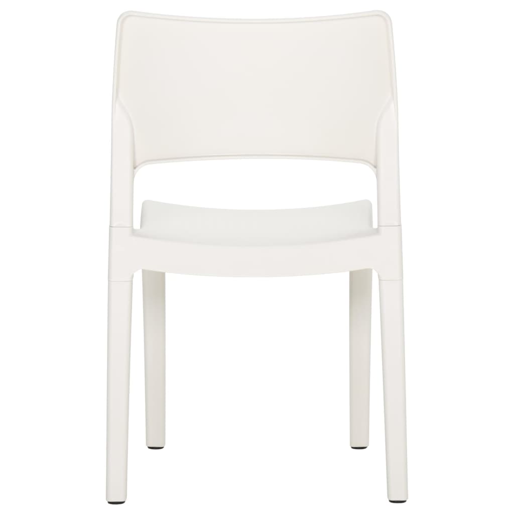 Sedie da Giardino 2 pz in Polipropilene Bianco - homemem39