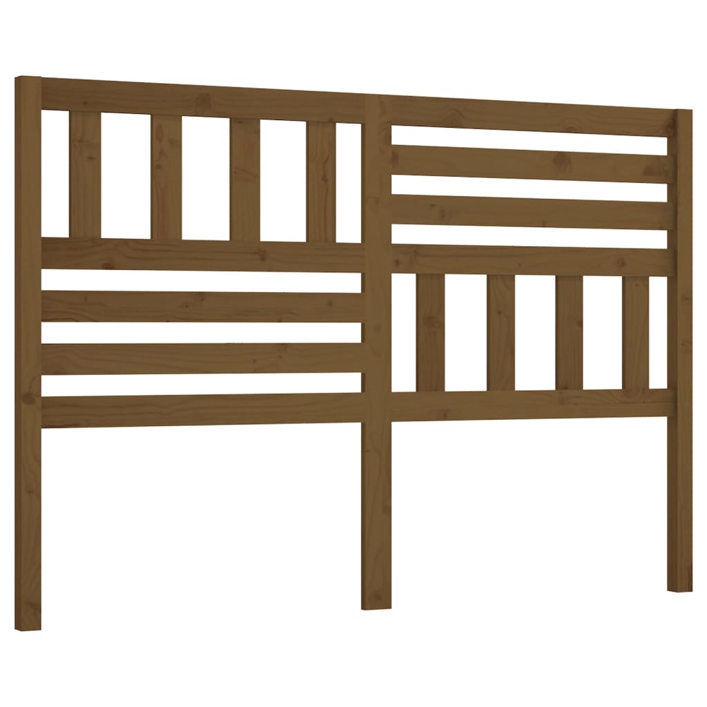 Testiera per Letto ambra 156x4x100 cm in Legno Massello di Pino - homemem39