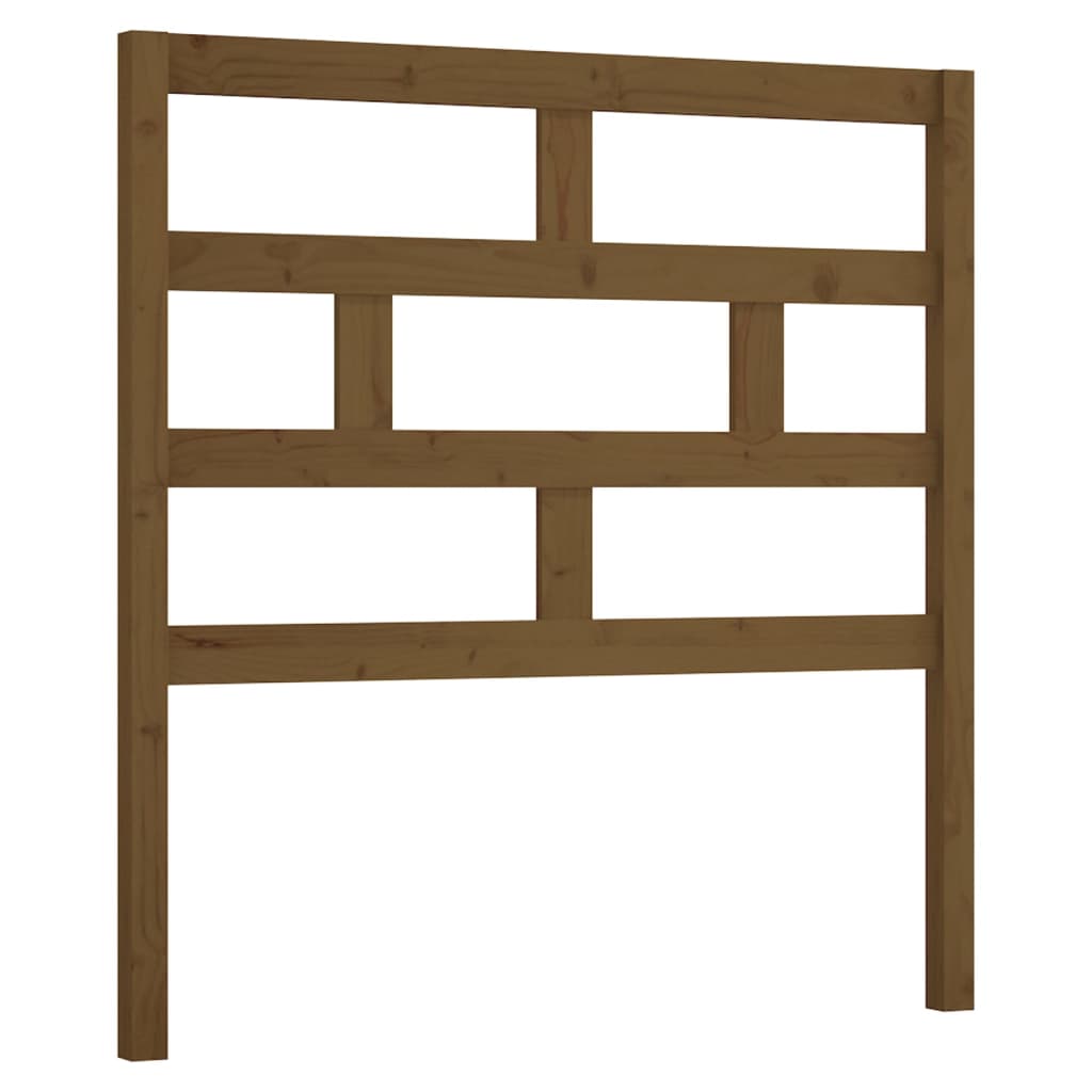 Testiera per Letto ambra 81x4x100 cm in Legno Massello di Pino - homemem39