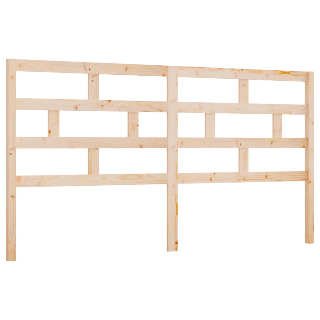 Testiera per Letto 186x4x100 cm in Legno Massello di Pino - homemem39