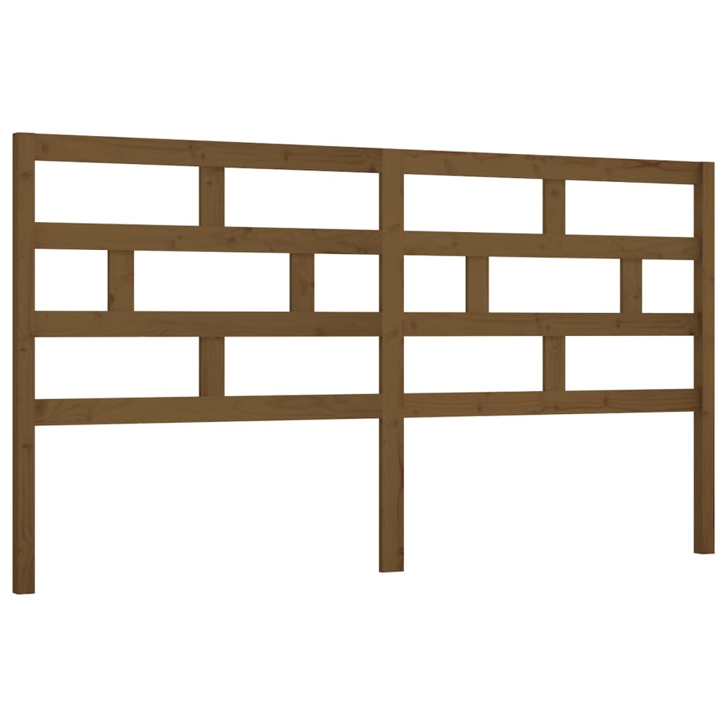 Testiera per Letto ambra 206x4x100 cm in Legno Massello di Pino - homemem39