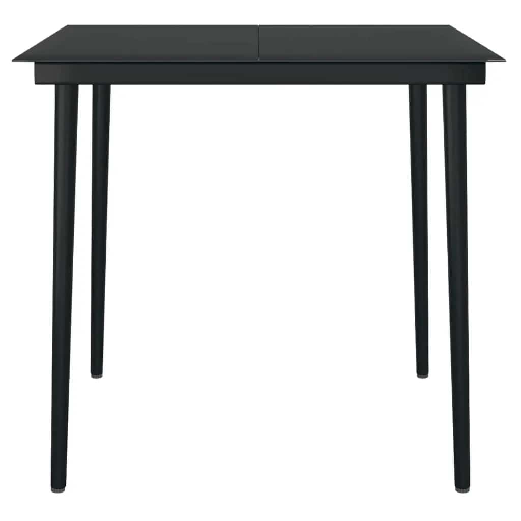 Set da Pranzo da Giardino 5 pz Nero | homemem39