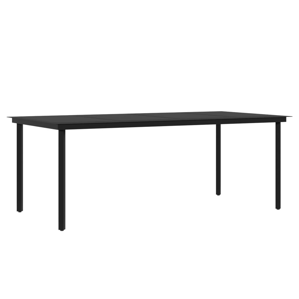 Set da Pranzo da Giardino e Cuscini 9 pz in Polyrattan e Vetro - homemem39