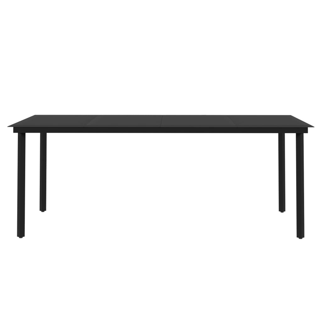 Set da Pranzo da Giardino e Cuscini 9 pz in Polyrattan e Vetro - homemem39
