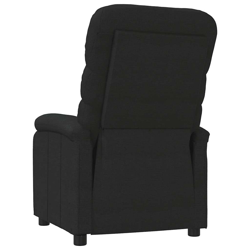Poltrona Reclinabile in Tessuto Nero - homemem39