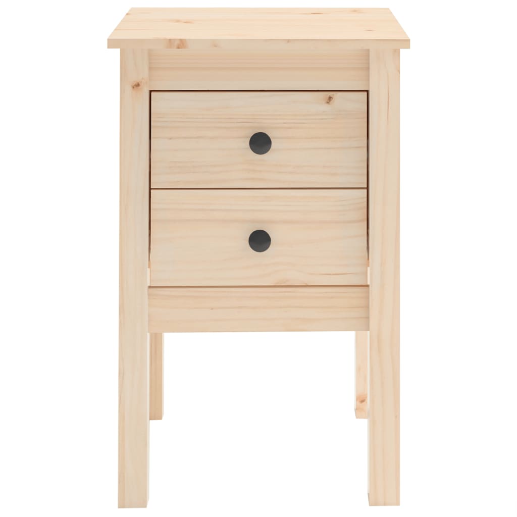 Comodini 2 pz 40x35x61,5 cm in Legno Massello di Pino