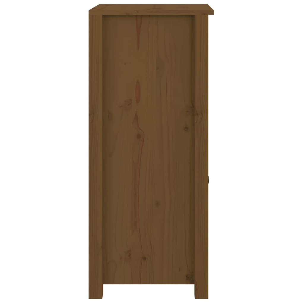 Credenza Marrone Ambrato 40x35x80 cm in Legno Massello di Pino - homemem39