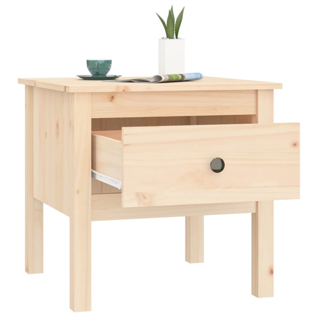 Tavolino 50x50x49 cm Legno Massello di Pino - homemem39