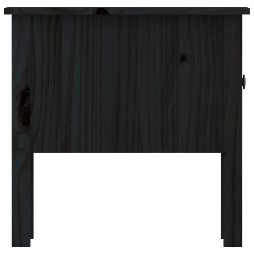 Coffee tables 2 pcs Black 50x50x49 cm in Solid Pine Wood