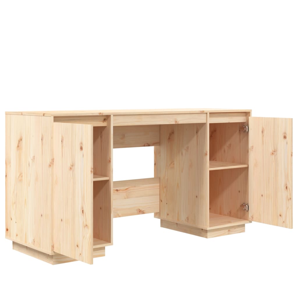 Scrivania 140x50x75 cm in Legno Massello di Pino - homemem39