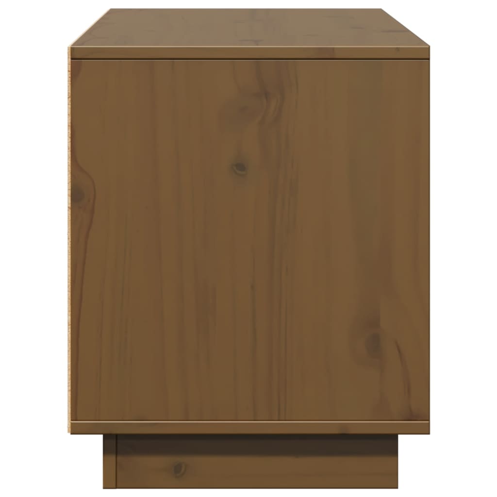 Mobile Porta TV Ambra 110,5x35x44 cm in Legno Massello di Pino - homemem39