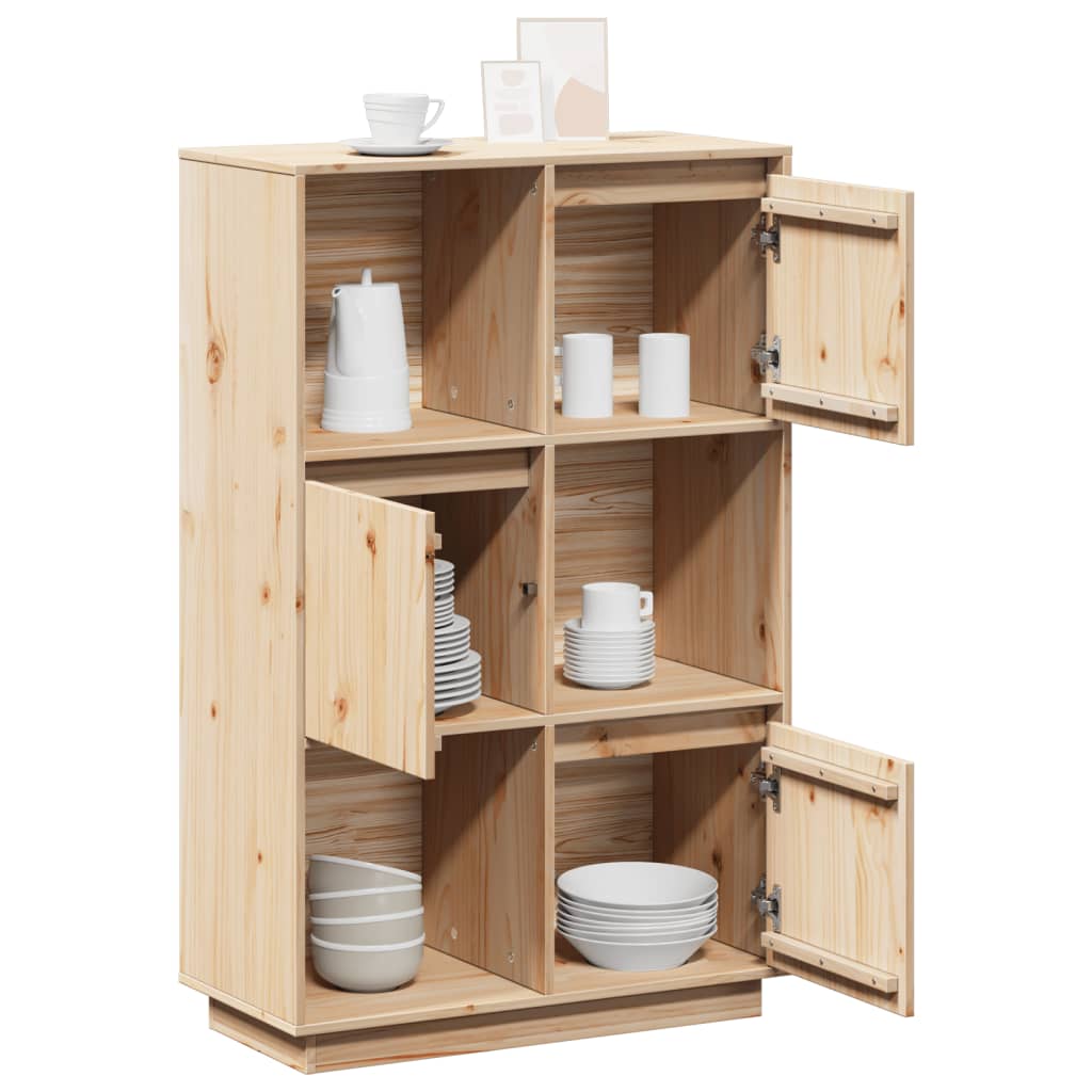 Credenza 74x35x117 cm in Legno Massello di Pino - homemem39